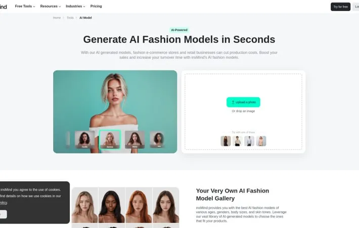 AI Fashion Models (Face Swap) by insMind
